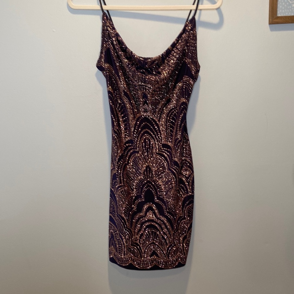 Navy mini dress